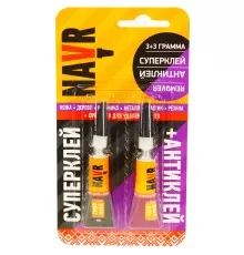Суперклей+ Антиклей NAVR 3+3 г