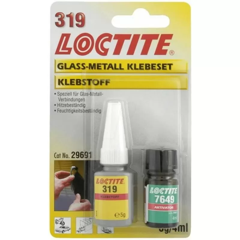 Набор для приклеивания зеркала заднего вида LOCTITE AA 319/7649 5 г + 4 мл Набор для приклеивания зеркала заднего вида LOCTITE AA 319/7649 5 г + 4 мл