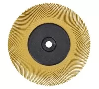 Щетка абразивная Bristle BB-ZB тип А, P80, желтый, 150 мм, № 27623,40 шт./уп.
