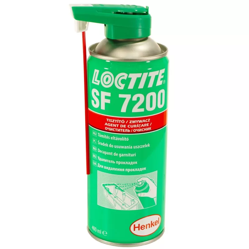 Очиститель спрей LOCTITE SF 7200 для удаления клея, герметика, нагара 400 мл Очиститель спрей LOCTITE SF 7200 для удаления клея, герметика, нагара 400 мл