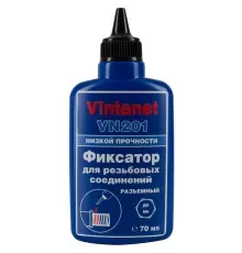 Фиксатор для резьбовых соединений, Vintanet, низкопрочный, анаэробный VN201, 70 мл