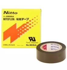Изолента тефлоновая Nitto 903UL, термостойкая, тонкая, силиконовый адгезив, 19мм Х 10м