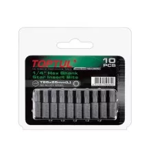 Насадка TORX T15*25 1/4" 10шт блистер TOPTUL (FSEA0815G)