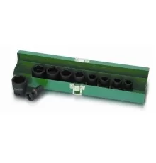 Набор головок ударн. 1/2" 10-24мм 6гр. 10шт. TOPTUL (GDAD1001)