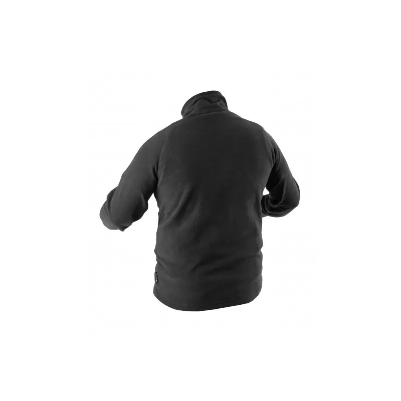 EDER Толстовка флисовая на молнии 3/4, черная 2XL, HT5K374-2XL, HOEGERT EDER Толстовка флисовая на молнии 3/4, черная 2XL, HT5K374-2XL, HOEGERT