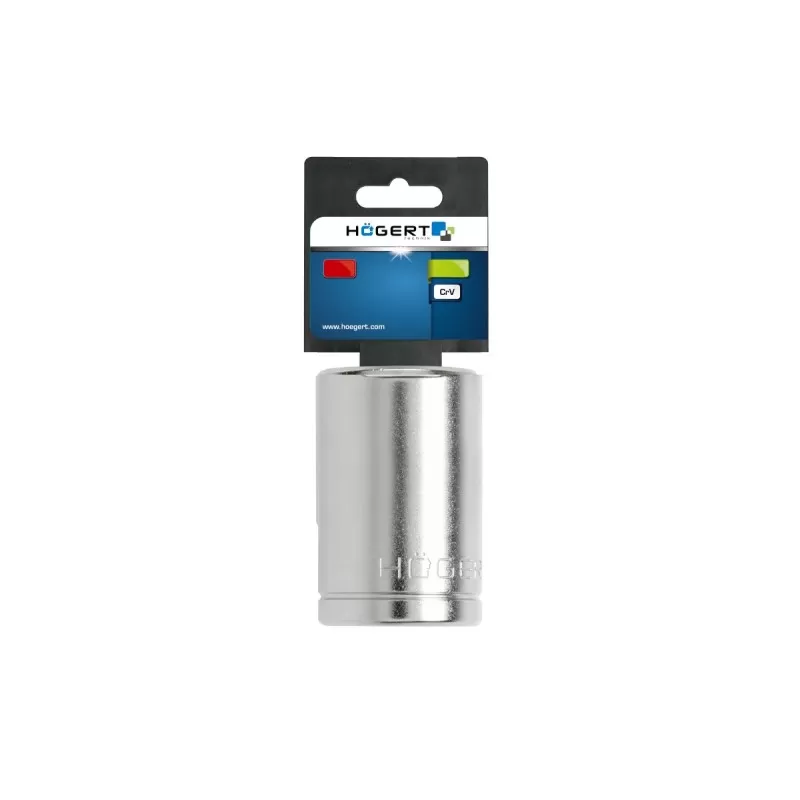 Торцевая головка Spline 1/2", 15 мм, CrV50BV30, DIN 3124, HT1A415, HOEGERT Торцевая головка Spline 1/2", 15 мм, CrV50BV30, DIN 3124, HT1A415, HOEGERT