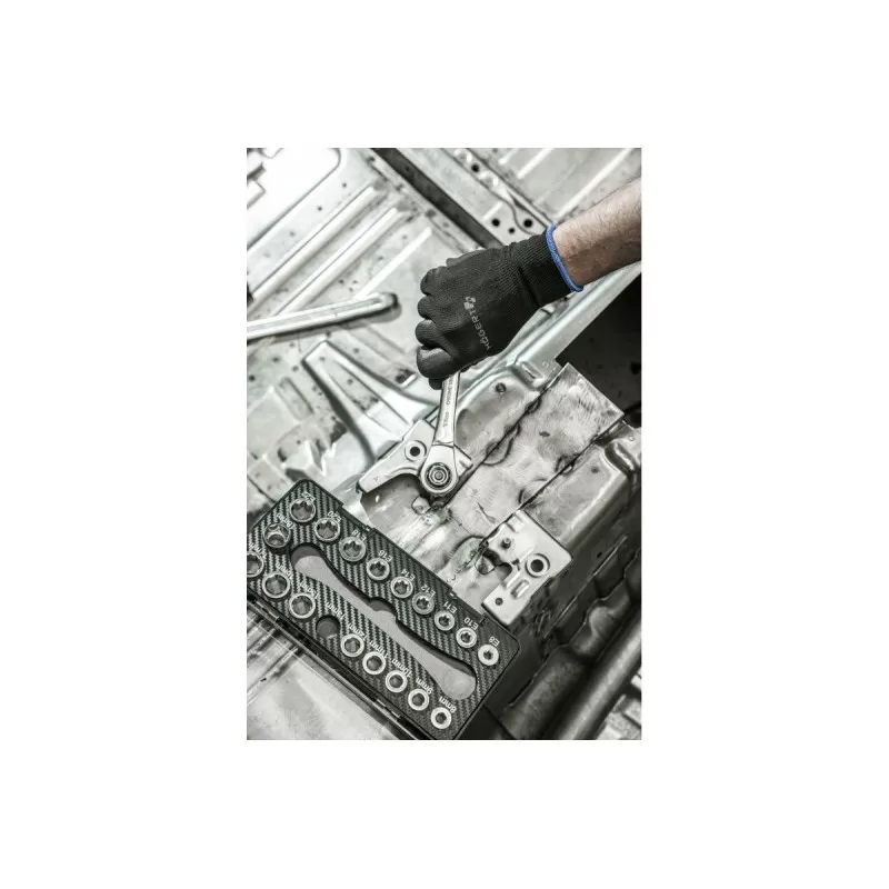 Накидной ключ с трещотками, 20 насадок, HT1R492, HOEGERT Накидной ключ с трещотками, 20 насадок, HT1R492, HOEGERT