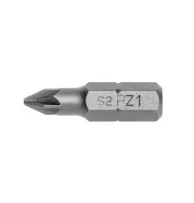 Биты PZ1 25 мм, сталь S2, PROFI, 5 шт., HT1S454, HOEGERT 