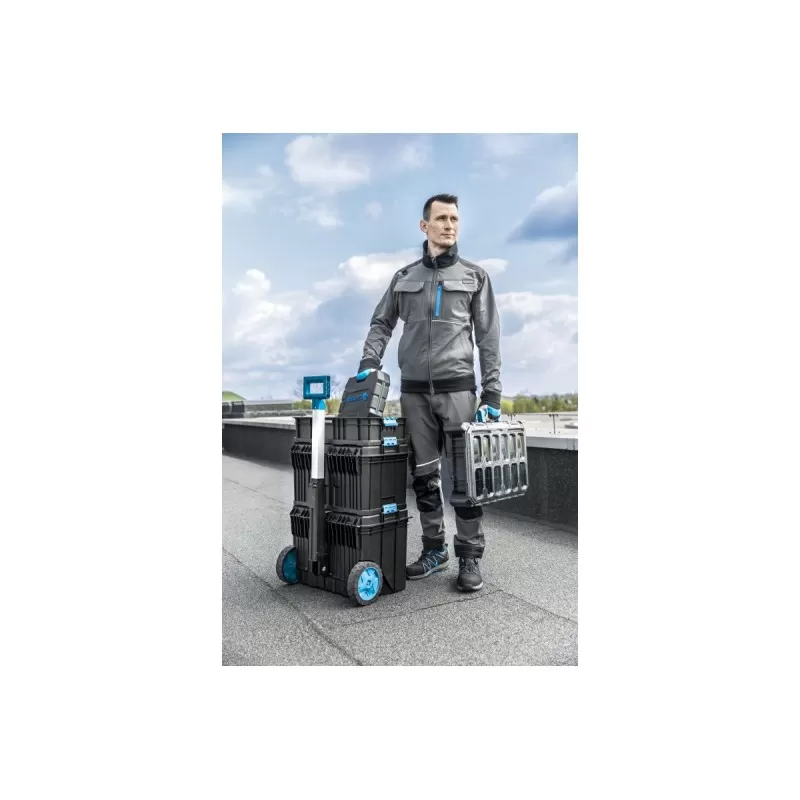 TAUBER Брюки рабочие 4-way stretch темно-серые S (48), HT5K812-S, HOEGERT TAUBER Брюки рабочие 4-way stretch темно-серые S (48), HT5K812-S, HOEGERT