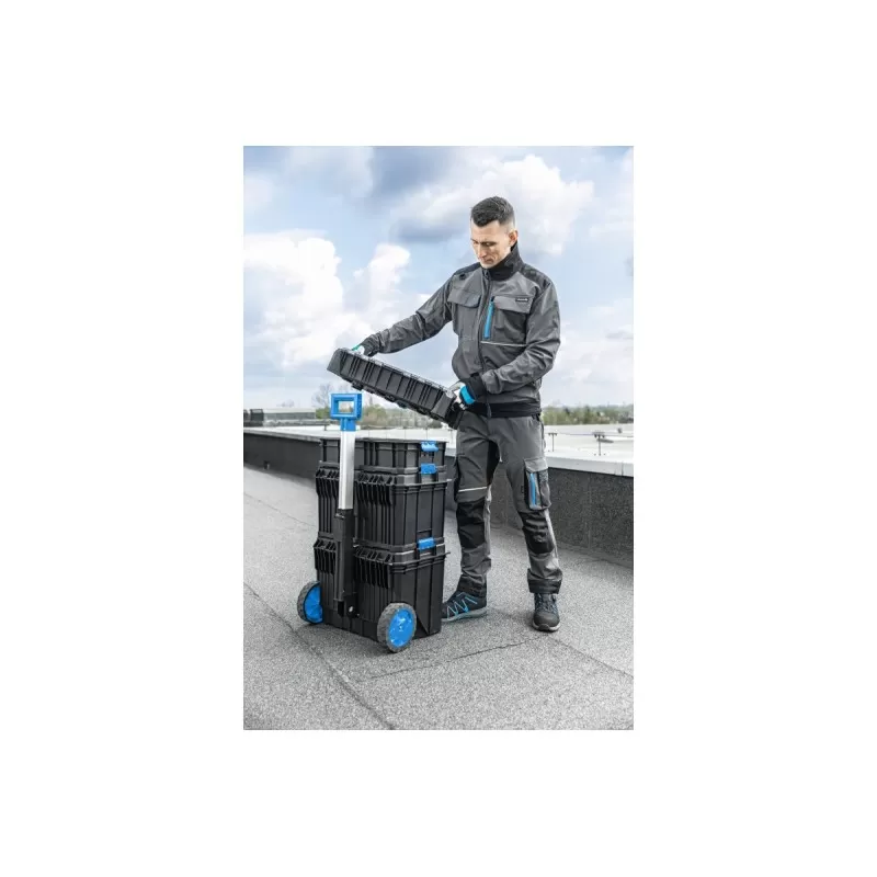 TAUBER Брюки рабочие 4-way stretch темно-серые S (48), HT5K812-S, HOEGERT TAUBER Брюки рабочие 4-way stretch темно-серые S (48), HT5K812-S, HOEGERT