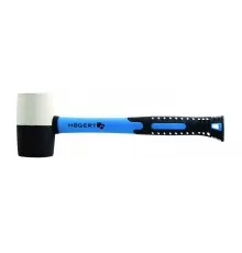 Молоток резиновый 680 г,  с рукояткой из стекловолокна , HT3B052, HOEGERT 