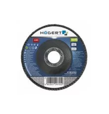 Круг шлифовальный лепестковый 125x22,4 G100, HT8D054, HOEGERT 