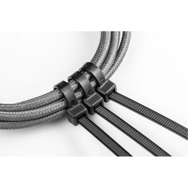 Нейлоновые стяжки 3,6 x 200 мм, 100 шт., черные, HT2C706, HOEGERT