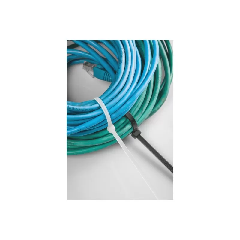 Нейлоновые стяжки 3,6 x 200 мм, 100 шт., черные, HT2C706, HOEGERT