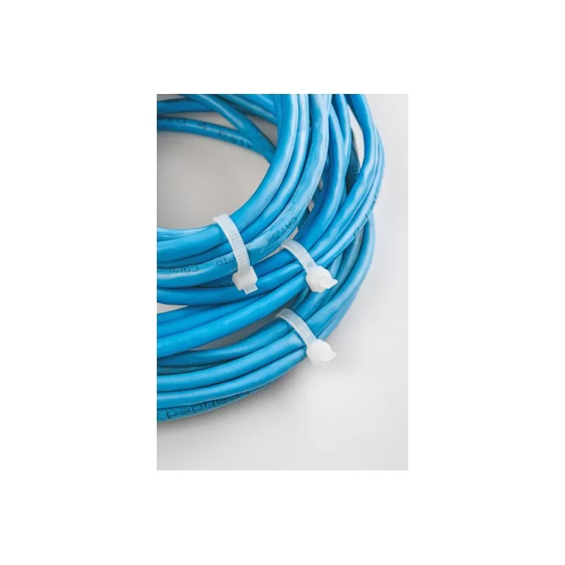 Нейлоновые стяжки 3,6 x 140 мм, 100 шт., белые, HT2C721, HOEGERT