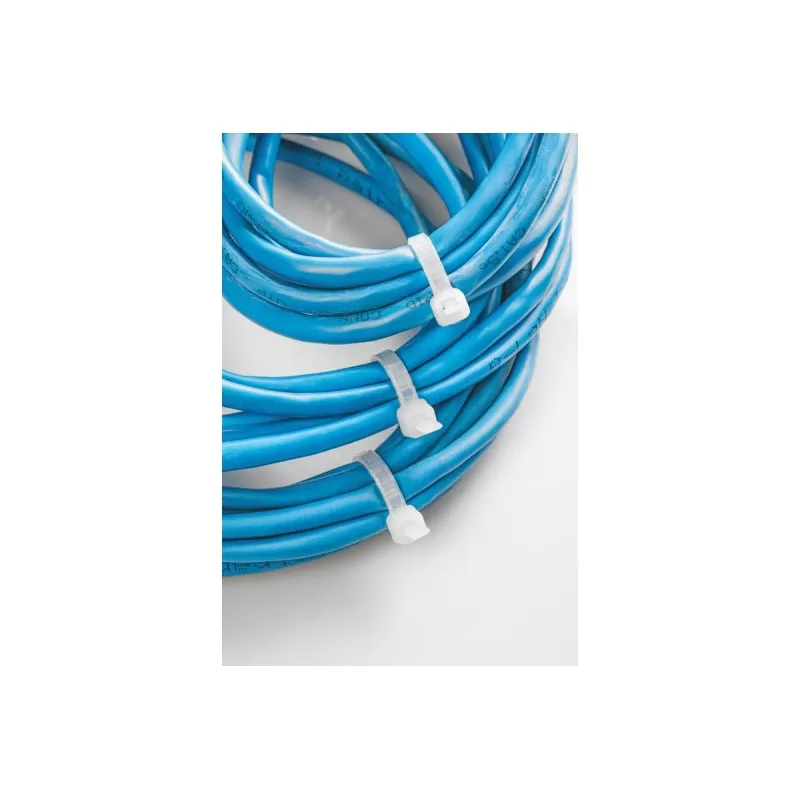 Нейлоновые стяжки 3,6 x 140 мм, 100 шт., белые, HT2C721, HOEGERT