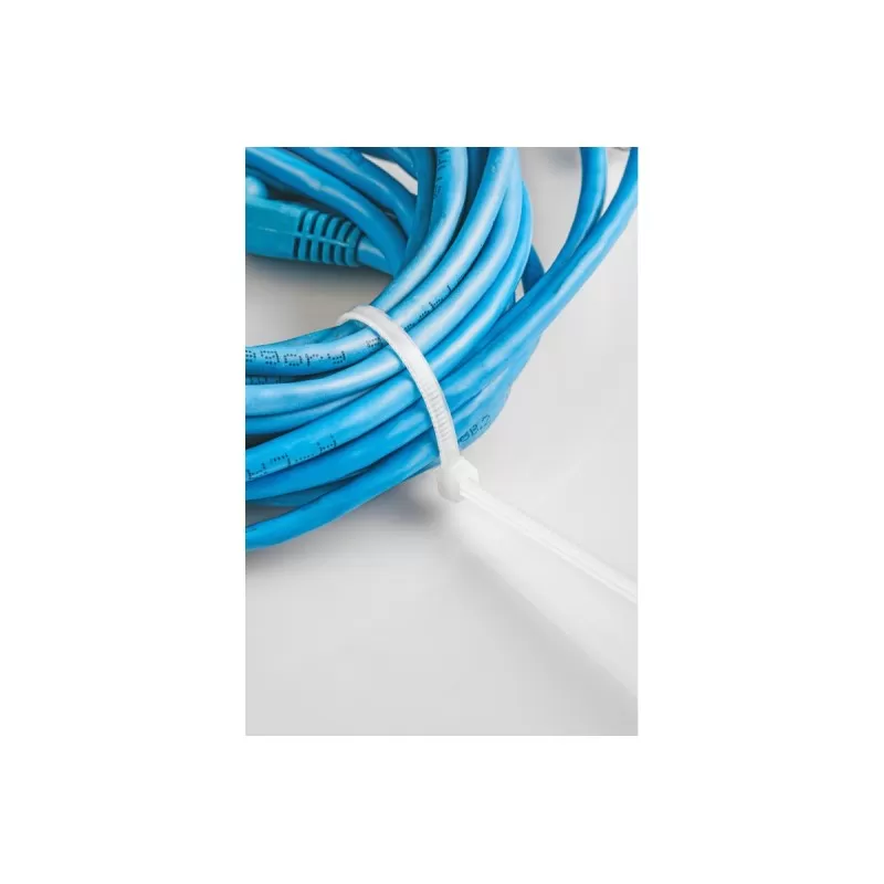 Нейлоновые стяжки 3,6 x 140 мм, 100 шт., белые, HT2C721, HOEGERT