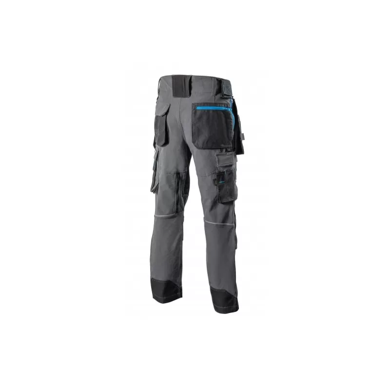 TAUBER Брюки рабочие 4-way stretch темно-серые XL (54), HT5K812-XL, HOEGERT TAUBER Брюки рабочие 4-way stretch темно-серые XL (54), HT5K812-XL, HOEGERT