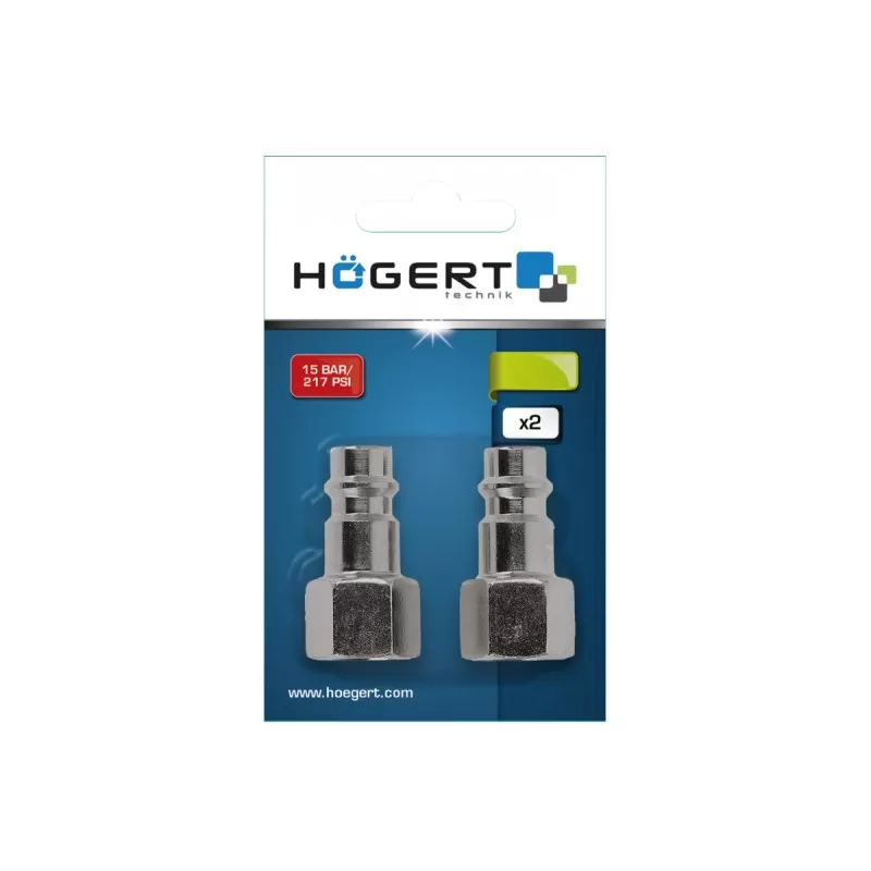 Штуцер с муфтой соединительной 12,5мм, 2шт., HT4R813, HOEGERT Штуцер с муфтой соединительной 12,5мм, 2шт., HT4R813, HOEGERT