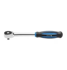 Трещотка с поворотной рукояткой, 1/4", 60 зубцов, HT1R374, HOEGERT 