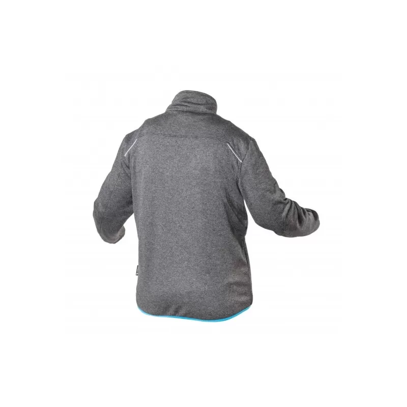 NISTER Толстовка рабочая серый меланж/синяя 2XL (56), HT5K900-2XL, HOEGERT