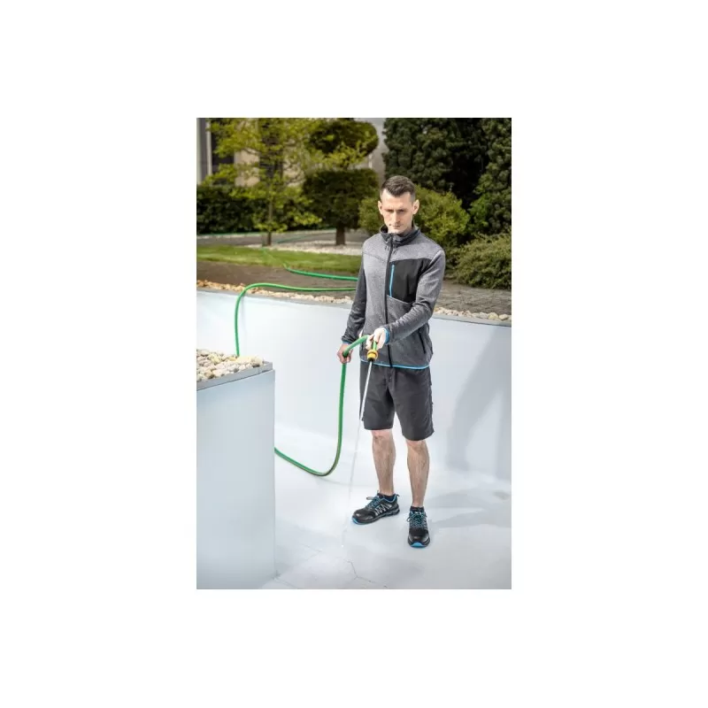 NISTER Толстовка рабочая серый меланж/синяя 2XL (56), HT5K900-2XL, HOEGERT