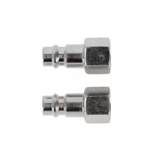Штуцер с муфтой соединительной F1/4", 2шт., HT4R810, HOEGERT