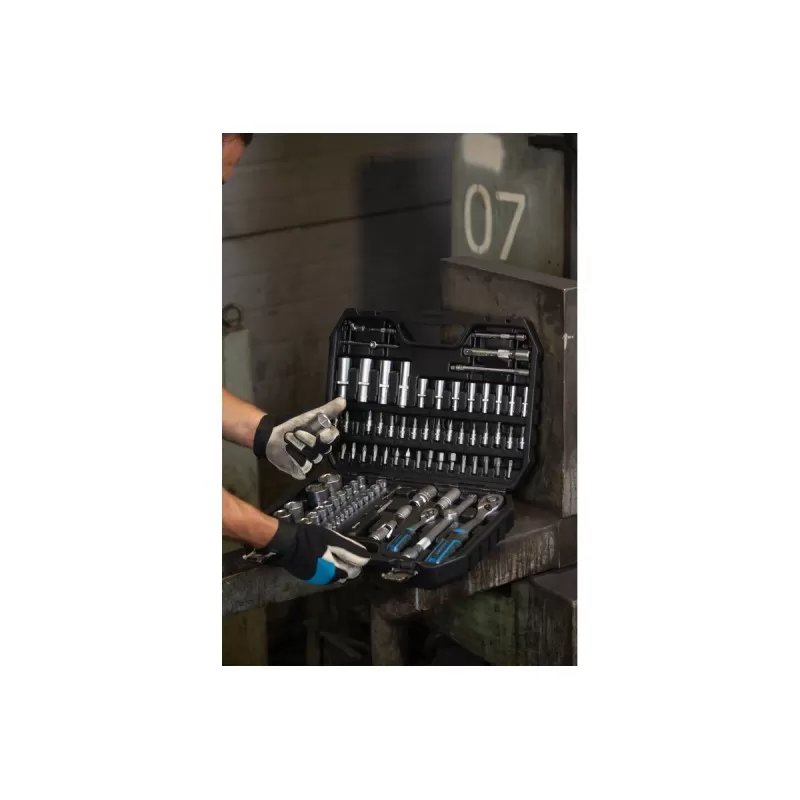 Набор инструментов 95 шт., 1/2",1/4" Черный, HT1R226, HOEGERT Набор инструментов 95 шт., 1/2",1/4" Черный, HT1R226, HOEGERT