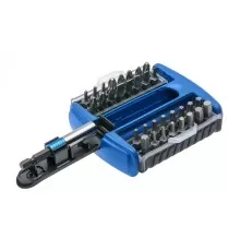 Набор бит с битодержателем 1/4", SL, PH, PZ, HEX, Torx, 33 шт., HT1S402, HOEGERT 