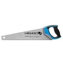 Пила-ножовка 450 мм, 7 TPI, закаленное, трехсторонняя заточка, HT3S204, HOEGERT 