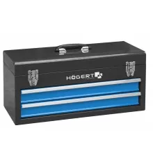 Ящик металлический инструментальный, 2 выдвижные секции, HT7G074, HOEGERT 