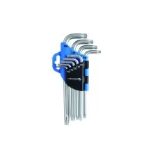Набор Г-образных ключей TORX, Т10-Т50, 9 шт., HT1W814, HOEGERT 