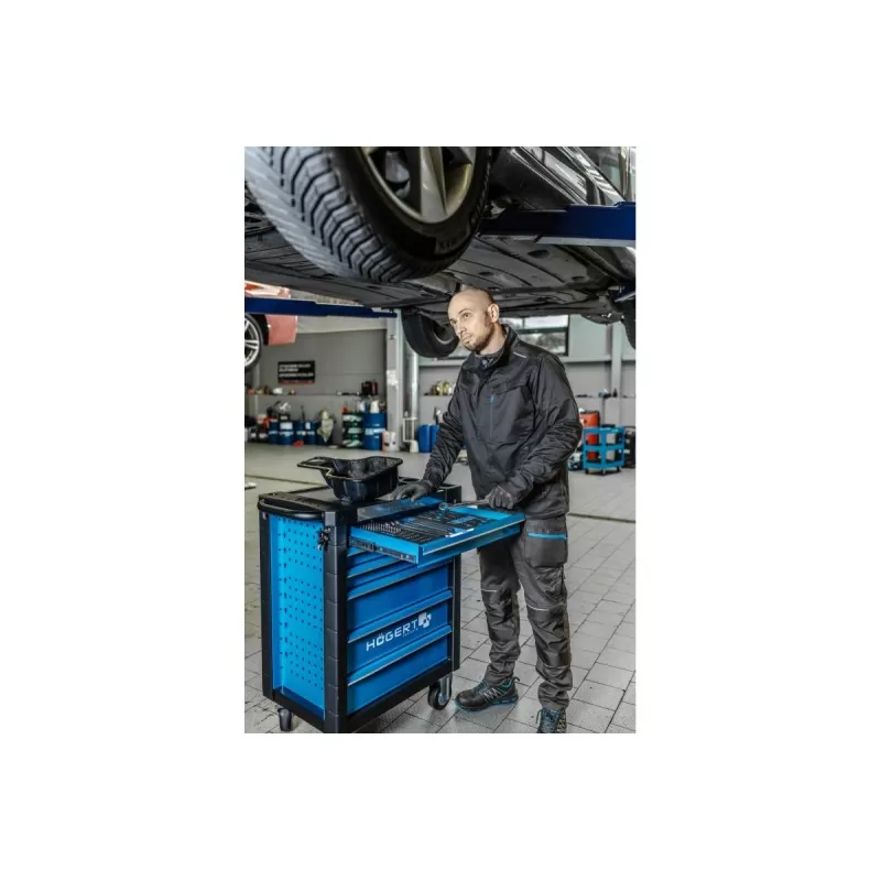 Тележка инструментальная, 6 ящиков  Premium, HT7G571, HOEGERT