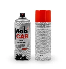 Грунт акриловый MobiCAR, черный, аэрозоль, 520мл