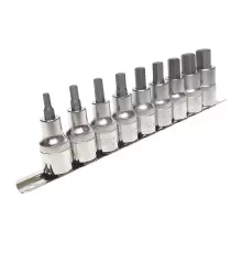 Набор бит-головок 1/2" HEX H4-H14 9 предметов JTC