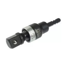 Адаптер 1/4"х1/2" (6.35мм) карданный под шуруповерт JTC