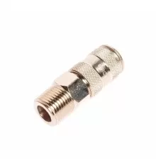Переходник для компрессора M1/2" быстросъемный с клапаном наружная резьба JTC