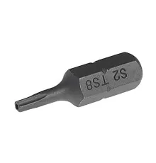 Бита TORX TS8Hх25мм 1/4" 5-ти гранная с отверстием JTC