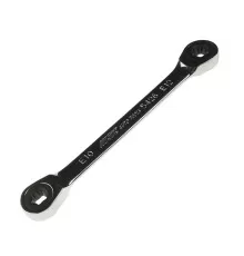 Ключ накидной TORX E10хE12 трещоточный JTC