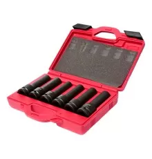 Набор головок торцевых 3/4" TORX (E18-E24) 12-ти гран. (17-19мм) ударных глубоких L=110мм 6 пр. JTC