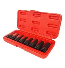 Набор бит-головок 1/2" HEX H5-19ммх60мм ударных 8 предметов в кейсе JTC