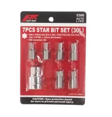 Набор бит 1/2" TORX Т25-55 7 предметов JTC