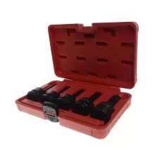 Набор головок ударных TORX 3/4" 5 шт.(T60,T70,T80,T90,T100) L=100мм в кейсе JTC