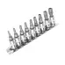 Набор бит 1/4" TORX 5-ти гранных TS10H-TS50H 9 предметов JTC