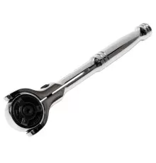 Ключ трещотка 1/4" 72 зуба 146мм шарнирный металлическая рукоятка JTC