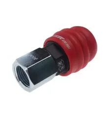 Переходник для компрессора F3/8" быстросъемный внутренняя резьба композитный двухрежимный JTC