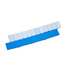 Груза адгезивные FE-071W 12×5 гр (Синий скотч) (Белая эмаль) (100 шт.)