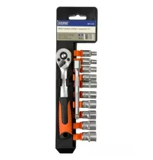 HP-1412 Набор торцевых головок с трещоткой 1/4" (12 предметов)