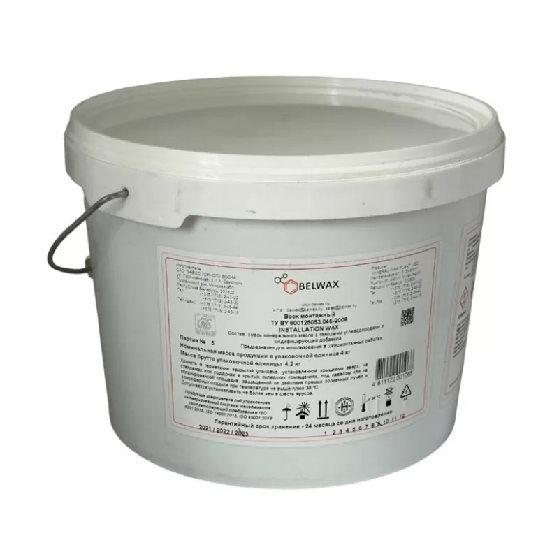 Воск монтажный 14-703, 4 кг BELWAX, NORM Воск монтажный 14-703, 4 кг BELWAX, NORM