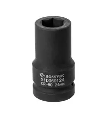 SID060124 Головка торцевая ударная, глубокая ROSSVIK, 1", 24мм